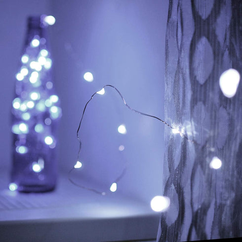Led Fairy Lights Battery Operated, 1 Pack Mini Copper Wire Starry Lights for Bedroom, Christmas, Parties, Wedding Decor