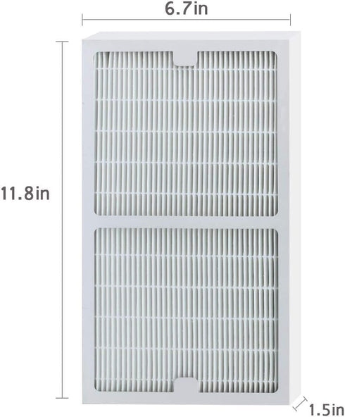 Filters C Compatible Idylis Air Purifier IAP-10-200 & IAP-10-280, Part # IAF-H-100C - 1 HEPA Filter & 2 Carbon Filters