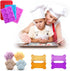 4 Pcs Silicone Candy Chocolate Molds, FineGood Puppy Dog Paw & Bone Shaped Ice Cube Trays, Red, Blue, Purple, Pink