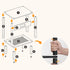 2-Tier BF91UBZ01 HOOBRO Small Side Table with Charging Station, End Table with USB Ports and Outlet, Nightstand