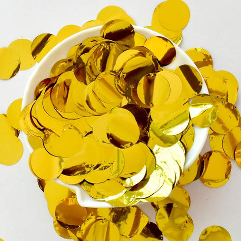 Gold Confetti 1 inch Glitter Table Confetti 5000 pcs for Wedding Party Decoration or Filled Balloons