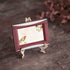 Artliving 4" White Gold Decorative Small Plate Stand Holder, Plastic Picture Easel Display Stand (2 Pack)