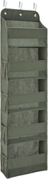 Amazon Basics 5 Tier Over the Door Hanging Shoe Organizer, Large Capacity,
