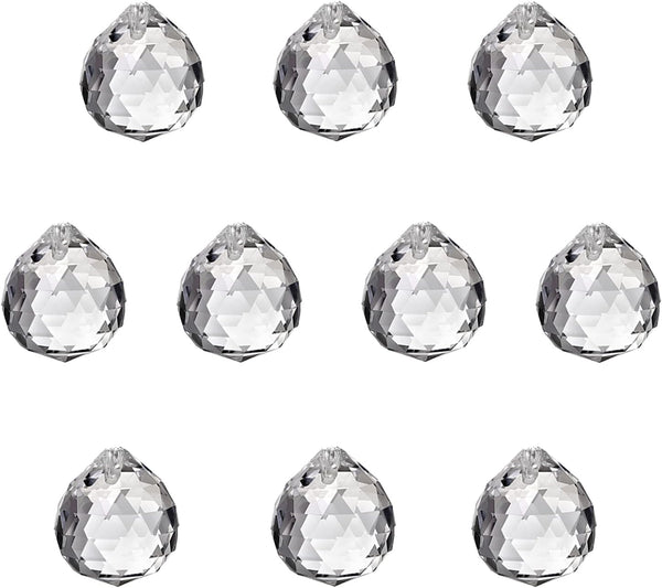 30MM Clear Glass Crystal Prism Pendat Suncatcher Chandelier Parts Lamp Light Pendants