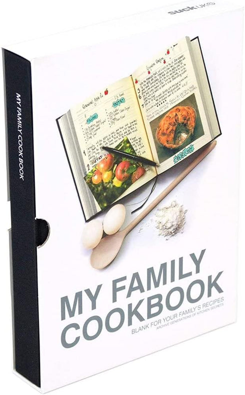 Suck UK Recipe Book to Write In Your Own Recipes | Blank Hardcover Cookbook & Journal for DIY Cooking