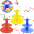 3 Pack 3-Tier Colorful Round Cardboard Cup Cake Holder Stand, Reusable Dessert Tower for Events