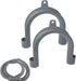 2Pcs Gray Clothes Washer Drain Hose Holder, U-Shape Hook Adapter for Washing Machine Drain Hose