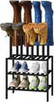 viewcare Black Boot Rack, Small Boot Rack Organizer Tall Boots with Shoe
