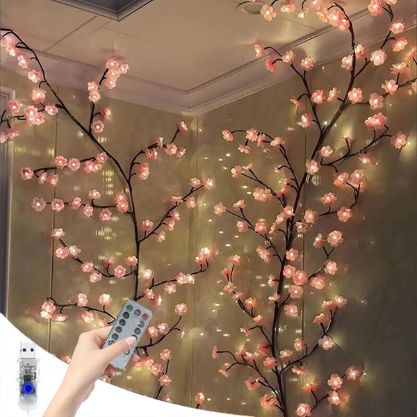 Generic LED Tree Branch Lights for Wall 3.94 FT 48LEDs Cherry Blossom Lights