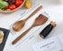 Wooden Cooking Spoon Utensils, 2pcs Set for Kitchen Cooking, Nonstick Cookware Spatulas