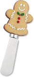 Set 4 Supreme Housewares Gingerbread Men Cheese Spreaders, Hand-Painted Resin Handles with Stainless Steel Blades
