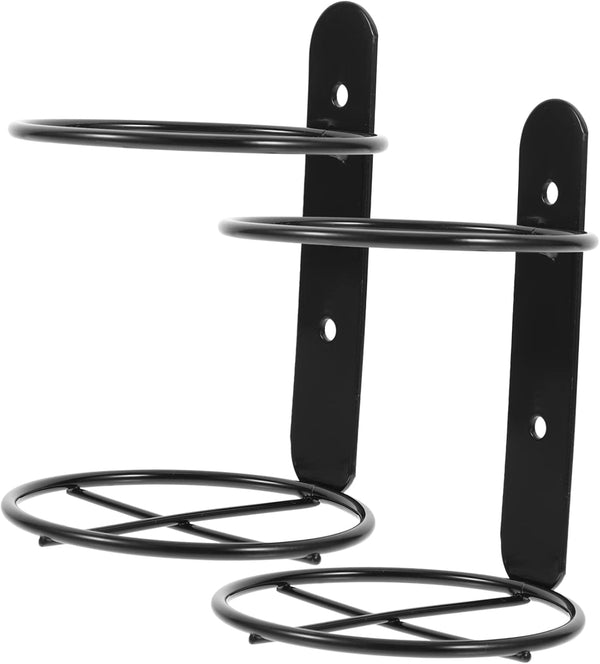 LIFKOME 2Pcs Wall Mounted Wine Rack, Red Wine Display Holder for Kitchen Pantry, Bar, Wine Cellar