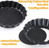 Mini Tart Pan Set of 12, Non-Stick 4 Inch Quiche Pan, Removable Bottom for Pies and Desserts