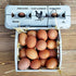 25 (25, Egg Cartons- Adorable Printed Vintage Design for Farm Fresh Eggs, Recycled Paper Cardboard, Sturdy & Reusable