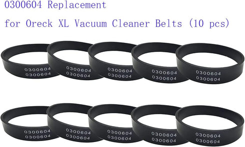 0300604 Replacement Oreck XL Vacuum Cleaner Belts, 10 pcs