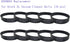 0300604 Replacement Oreck XL Vacuum Cleaner Belts, 10 pcs