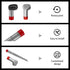 Crevice Tool and Dust Brush for Shark Rotator NV500, NV501, NV560, NV502, Professional Lift-Away Vacuum Cleaner, Part