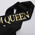 "Prom King" and "Prom Queen" Sashes - Graduation Party Accessories, Black with Gold Print
