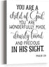 JANLAN You Are a Child of God Psalm 139 Wall Decor,Toddler Christian Wall