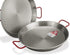 Garcima La Ideal Polished Steel Paella Pan, 30 cm, Silver/Red