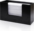 Black Pine Wood Paper Towel Dispenser, Wooden Napkin Holder, Paper Towel Holder
