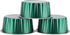 EUSOAR Aluminum Foil Cups, 5 oz 50pcs Baking Cups with Lids, 3.34"x2.59"x2.35" Snacks Desserts Flan, Cupcake Pie Ramekin, Recyclable Catering Wedding Party Favor Baking Cups-Emerald Green by EUSOAR