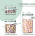 Sets 6Pcs (0.5, 1.2, 1.8qt)*2 Ankou Airtight Food Storage Container with Lids Pop Containers for Kitchen Pantry