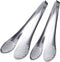 MSY BIGSUNNY 11Inch Kitchen Cooking Food Tongs, Stainless Steel Buffet Tongs (Silver, 2 Pack)