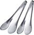 MSY BIGSUNNY 11Inch Kitchen Cooking Food Tongs, Stainless Steel Buffet Tongs (Silver, 2 Pack)