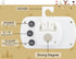 AEVETE Waterproof Digital Refrigerator Thermometer, Large LCD Freezer Room Thermometer with Magnetic Back