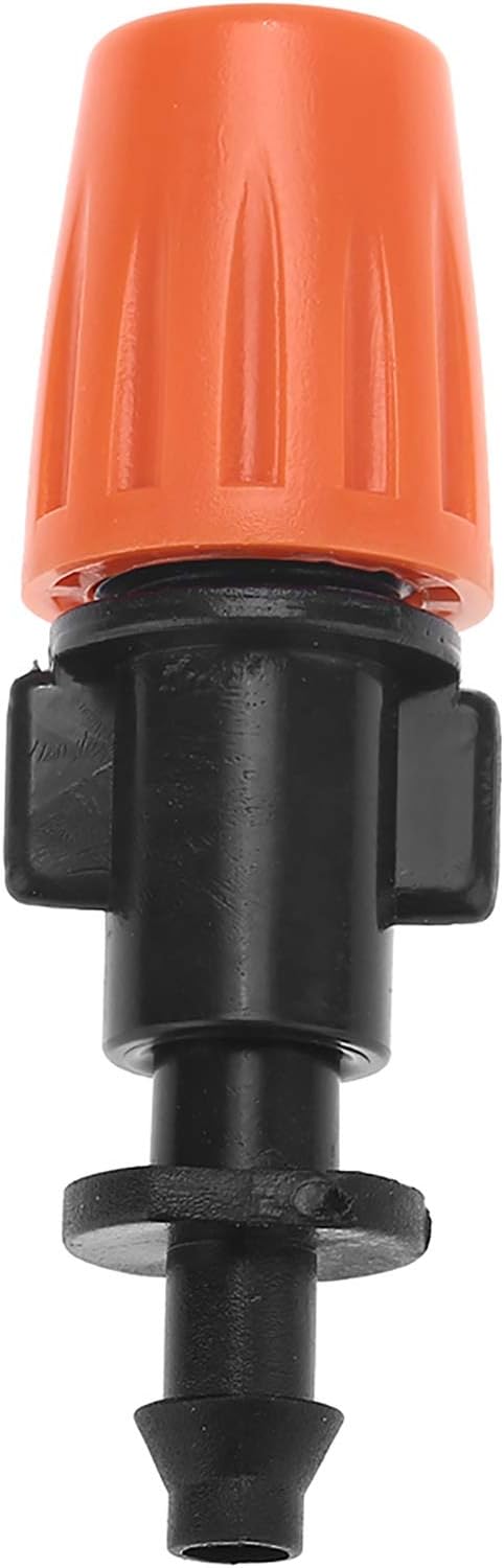 Zerone 50 Pcs Misting Nozzles for Drip Irrigation, Adjustable Atomizer Sprinkler Head Kits