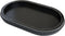 Hrastany Black Oval Wood Decorative Ottoman Tray for Coffee Table Kitchen Counter,