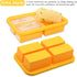 Bangp 1-Cup Silicone Freezing Tray with Lid, Silicone Soup Freezer Molds, Container for Food Storage - Makes 4 Perfect