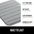 GORILLA GRIP Memory Foam Bath Mat, Soft Absorbent Bathroom Rug, Machine Washable Cushioned Floor Mats, 30x20 Graphite