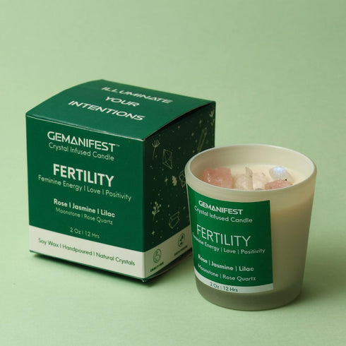 Fertility Candle for Women Trying to Conceive, Rose, Jasmine and Lilac Scented Candles Gifts for Women, Soy Non-Toxic