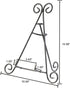 HUJI Sturdy Iron Display Stand Holder, 12" for Home Kitchen Decoration, Platters, Pictures, Frames, Books