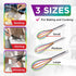 Silicone Whisk Set, Non-Scratch Set of 3, Mini & Small Sizes, Stainless Steel Whisk