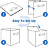 Shellkingdom Storage Bins - Foldable Fabric Storage Cubes and Cloth Organizer Drawer for Closet and Toys, 2 Pack