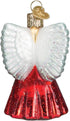Old World Christmas Collection Glass Blown Ornaments for Christmas Tree, Baby Angel