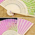 4 Pieces Handheld Fans, Vintage Silk Folding Fans with Bamboo Frames for Dancing Cosplay Wedding Party Props