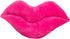 LEVINIS Hot Pink Lip Shape Throw Pillows, 23.6 x 13.6 Inch Soft Velvet Decorative Reversible Cushion for Bed, Couch,