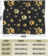 Perinsto 60"X50" Cute Dog Paws Prints Throw Blanket Ultra Soft Warm All Season Golden Animal Footprints Decorative