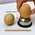 Stainless Steel Egg Piercer for Raw Eggs, Jawbush Heavy Duty Egg Poker with Sturdy Base and Sharp Pin to Get Good Hard