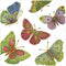 Caspari Jeweled Butterflies Paper Cocktail Napkins - Pearl, Four Packs of 20