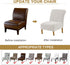 Armless HAOYONG Accent Chair Cover, Stretch Velvet Chair Slipcover Soft Slipper Chair Covers Furniture Protector Covers
