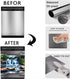 Stainless Steel Style Dishwasher Magnet Cover, Landscape Pattern Refrigerator Door Vinyl Decal, 23" x 26"
