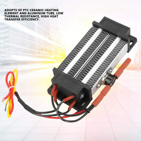 PTC Air Heater, 110V 200W/300W Ceramic Space Heaters Accessories, Insulated PTC Heater with Aluminum Tube