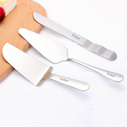 Cake Knife and Server Set - Wedding Stainless Steel Cake Cutting Set, Includes Cake Cutter for Events