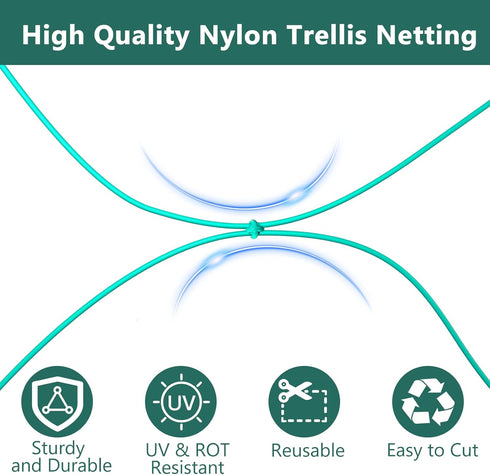 Bird Netting for Chicken Coop, Poultry Netting Over Chicken Run & Chicken Pen, Heavy Duty Nylon Nettings Reusable
