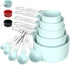 TILUCK Measuring Cups & Spoons Set, Stackable Cups and Spoons with Stainless Steel Handle, Kitchen Gadgets